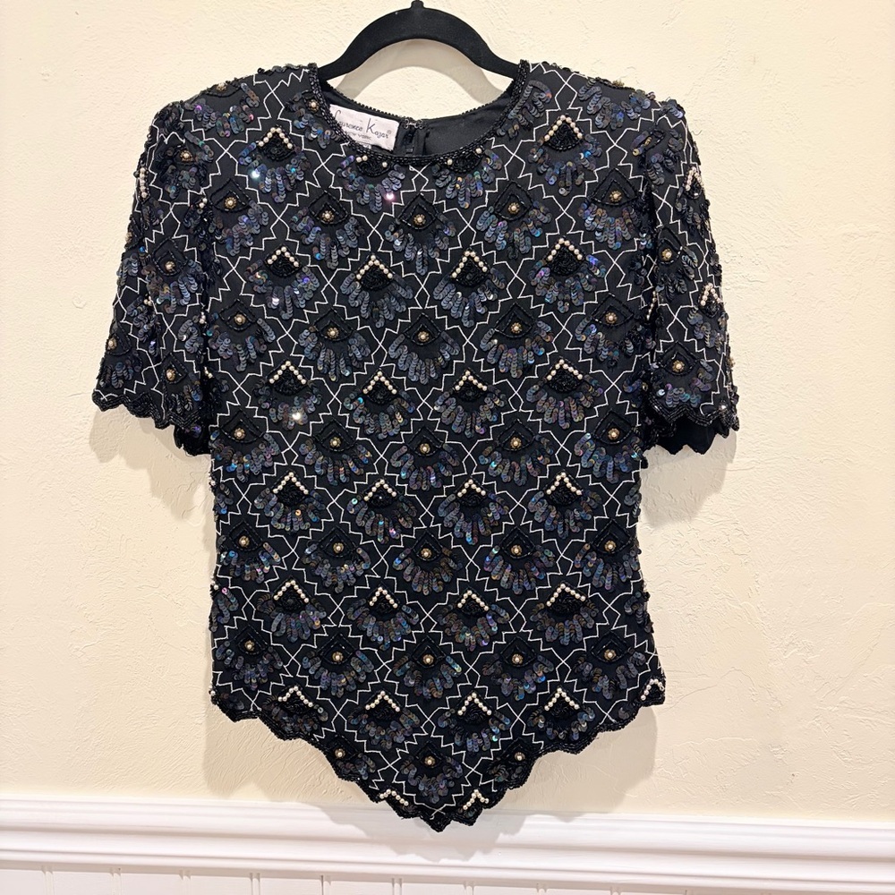 Sold Lawrence Kezar, New York vintage silk blouse party New Year’s birthday